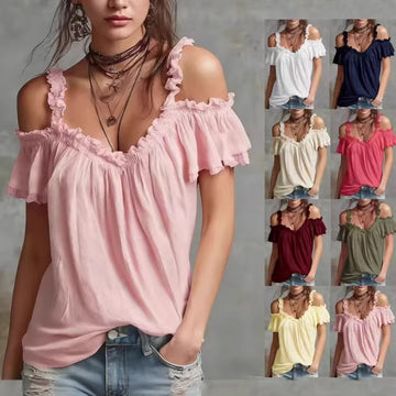 Cotton Linen Lotus Collar Camisole