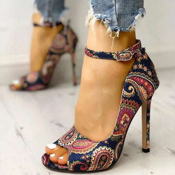 Custom Printed High Heel Pumps